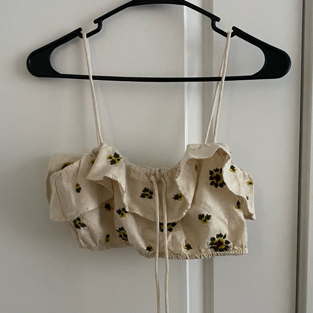 Zara Floral Crop Top